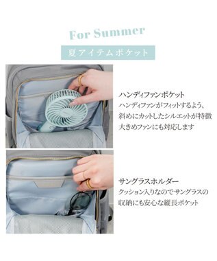 ACE BAGS & LUGGAGE Jewelna Rose リラ リュックサック A4/13.3インチPCサイズ 16361 ジュエルナローズ グレー