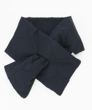 J.PRESS YORK STREET 【UNISEX】キルトマフラー ネイビー系