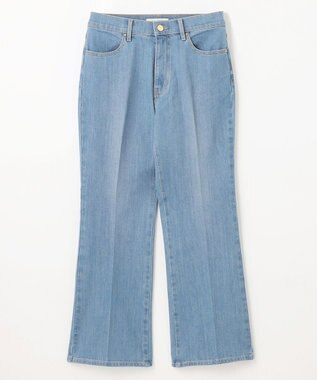 ANY 【洗濯機可/ストレッチ】デニムフレアパンツ ライトインディゴ