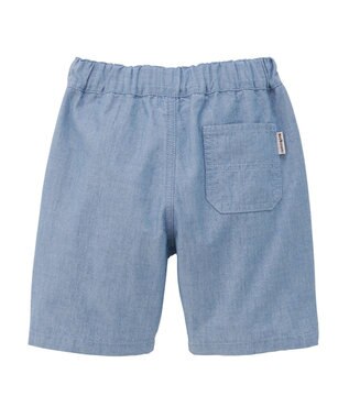 MIKI HOUSE HOT BISCUITS 【80-120cm】 パステルロゴ 6分丈パンツ ブルー