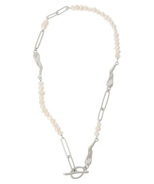 Green Parks ｅｖｅｒｙ　ｗａｌｋ．淡水パールミックスネックレス Silver