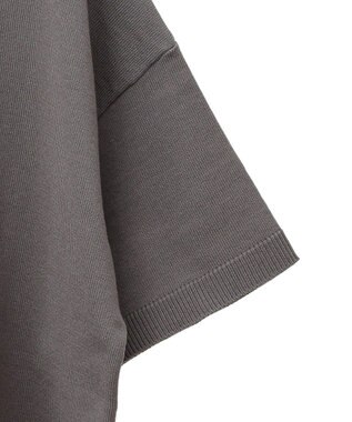 Green Parks ・ＡＮＤＳＥＡＲＣＨ　ニット５分袖プルオーバー Charcoal Gray