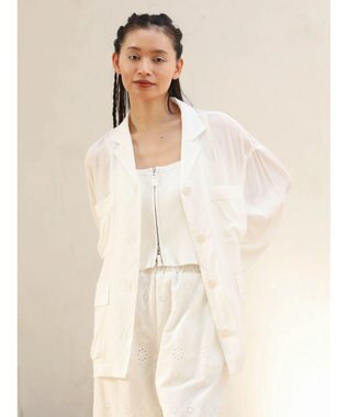 Green Parks ■ＥＳＣＡＲ　２ｗａｙ　ｗーｚｉｐ　ニットキャミ Off White