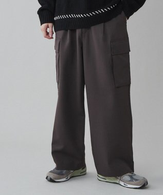 WEGO トロミ　ルーズカーゴスラックス ブラウン