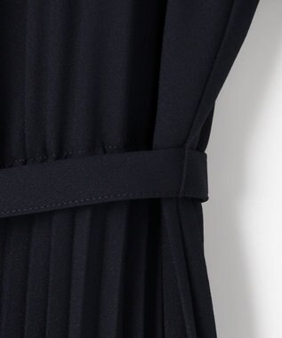 ANY SIS ノーブルプリーツ ワンピース ネイビー