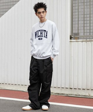 WEGO 【２点SET】アクセ付きグラフィックプルオーバー アッシュグレー