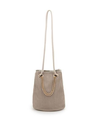 LeSportsac CHAIN CROCHET SM BUCKET/ベージュクロシェ ベージュクロシェ