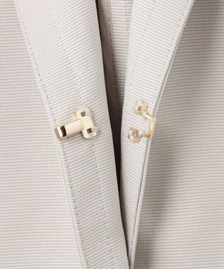 自由区 S 【洗える】グログランパフスリーブ ジャケット ベージュ