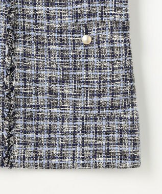 J.PRESS LADIES ファニーツイード ジレ ネイビー系