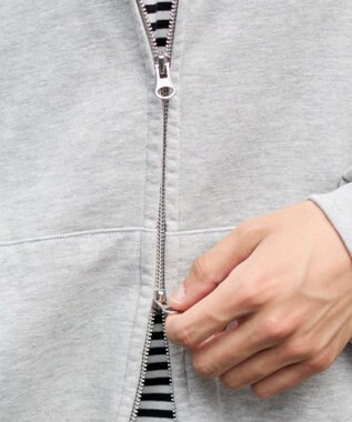 WEGO 【ユニセックス着用ITEM/MLサイズ展開】バルーンBIGダブルZIPパーカー 杢グレー