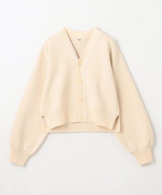 NAVE 【ReNAVE・洗える】スムースニット カーディガン ホワイト系