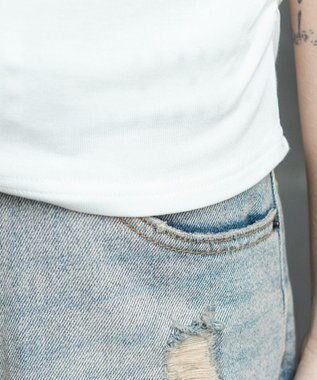 WEGO ヘンリーネックフードT ホワイト