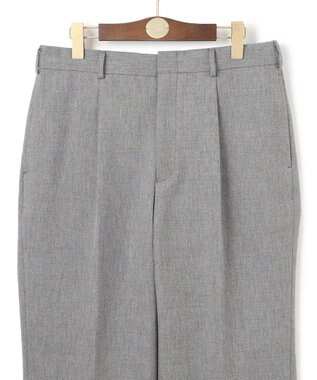 J.PRESS MEN 【J.PRESS ORIGINALS】Magic Cuba Wool Cotton Hopsack Spindle Piped stem１tuck / Made in Japan ライトグレー系