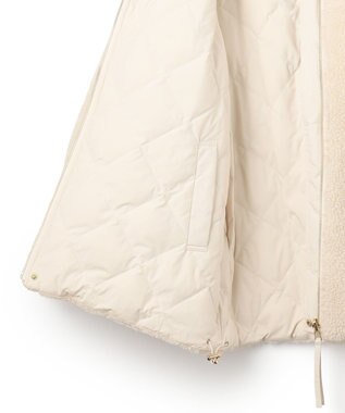 UNFILO 【TAION×UNFILO】リバーシブルボアダウン クリーム