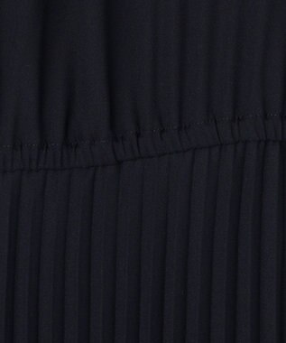 ANY SIS ノーブルプリーツ ワンピース ネイビー