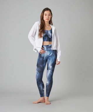 Chacott Chacott BALANCE インクアートプリントレギンス ブラックＰＴ