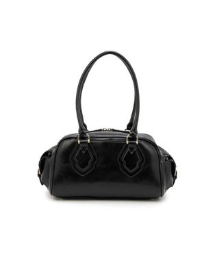 ANNA SUI ハンドバッグ レザー がま口 カットワーク ヴィンテージ ANNA SUI ハンドバッグ レザー がま口 カットワーク