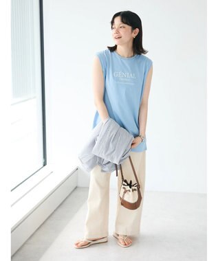 CRAFT STANDARD BOUTIQUE ＧＥＮＩＡＬ　プリントタンクトップ Black