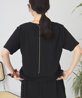 AMERICAN HOLIC 【2点セット】Tシャツ＋Uネックワンピース Black