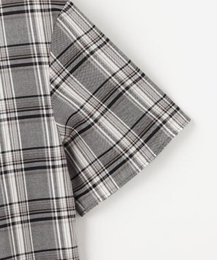 J.PRESS LADIES L シアーストライプ&チェック カットソー ライトグレー系3