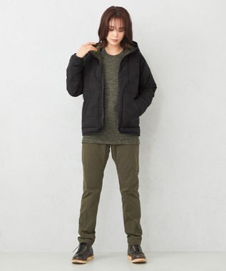 JOSEPH ABBOUD MOUNTAIN 【UNISEX】ランダムスラブリップTシャツ カーキ系