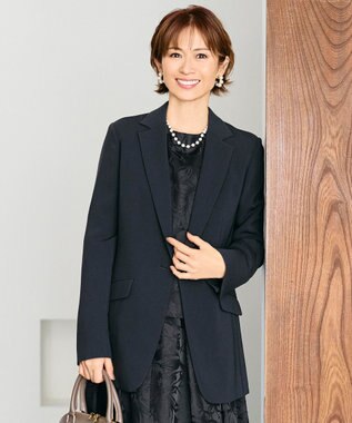 【セットアップ対応・洗える】トリアセダブルクロステーラード ジャケット