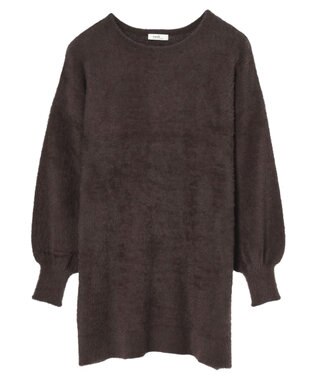 earth music&ecology ミニシャギーチュニック Brown