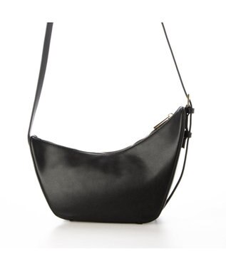 UNBILLION カシュカシュ cachecache / アシンメトリー舟型ショルダーバッグ ブラック