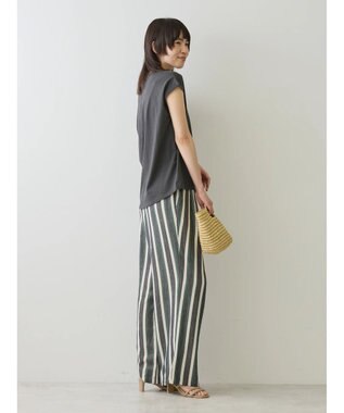 AMERICAN HOLIC 接触冷感フレンチスリーブカットプルオーバー Charcoal Gray