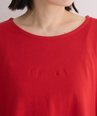 Green Parks 袖フレアドッキングカットプルオーバー Red