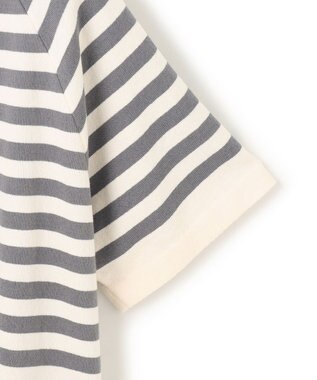 J.PRESS MEN 【J.PRESS ORIGINALS】Lightwave Border Raglan Knit T-shirt グレー系7