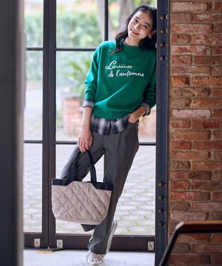 ANY 刺繍ロゴニット グリーン