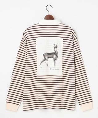 JOSEPH ABBOUD MOUNTAIN 【テーム・ヤルヴィモチーフ】ラガーシャツ ダークブラウン系1