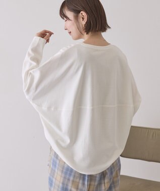 AMERICAN HOLIC 【先行予約】【UVカット】コクーンポンチプルオーバー Off White