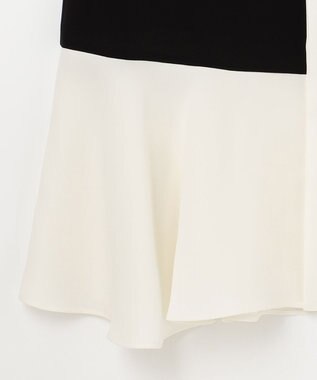 GRACE CONTINENTAL カラーブロックシャツドレス ブラック