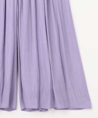 自由区 【WEB限定/洗える】ツイルギャザーパンツ ライラック系