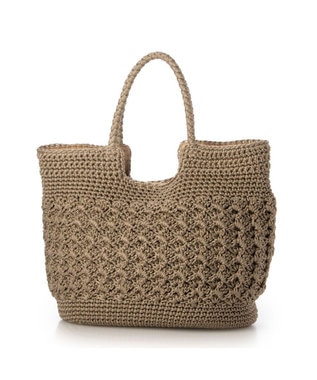 UNBILLION カシュカシュ cachecache / 柄編みベーシックトート カゴバッグ