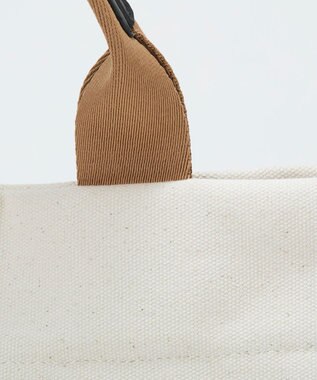 TOPKAPI 【Breath TOPKAPI】シティ プリント キャンバス スクエアトートバッグ / ショルダー付き オフ