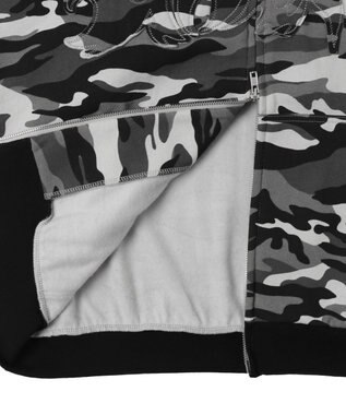 WEGO 【ユニセックス着用ITEM/MLサイズ展開】カモフラグラフィックZIPパーカー 柄2