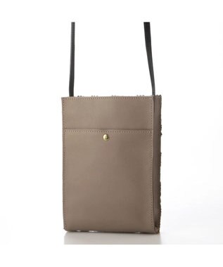 UNBILLION perche クバ布×姫路レザーミニショルダー ミックスディー