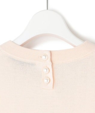 23区 ウールブレンド バック パール ニット ピンク系