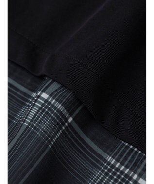 Green Parks ５分袖裾シアードッキングチュニック Black