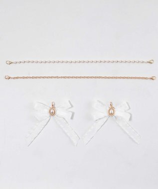 WEGO 【痛バ＆推し活グッズ】きらめきDIYパールリボンセットLL ホワイト