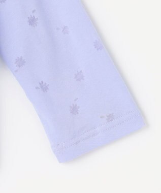 組曲 KIDS 【UVケア】【110-140cm】フラワーオパール パーカー サックスブルー系