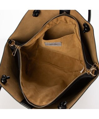 UNBILLION カシュカシュ cachecache / 横長バスケット型2wayトートバッグ ブラック