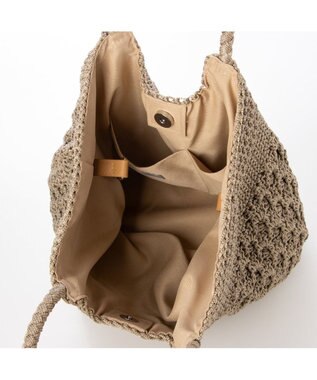 UNBILLION カシュカシュ cachecache / 柄編みベーシックトート カゴバッグ オーク