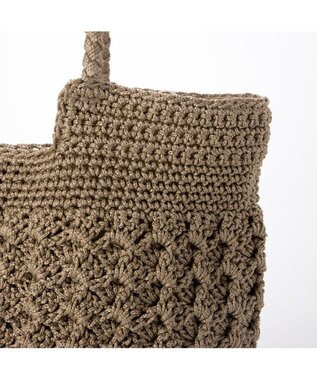 UNBILLION カシュカシュ cachecache / 柄編みベーシックトート カゴバッグ オーク