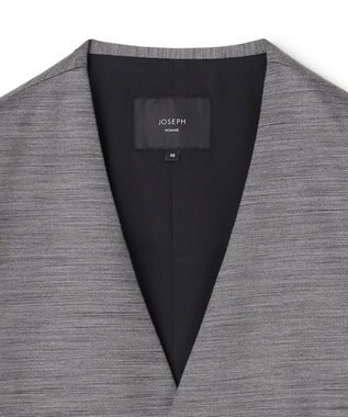 JOSEPH HOMME スプリングウールジャージー   ジレ ライトグレー系