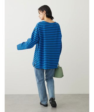 Green Parks ボーダーゆるチュニック Blue