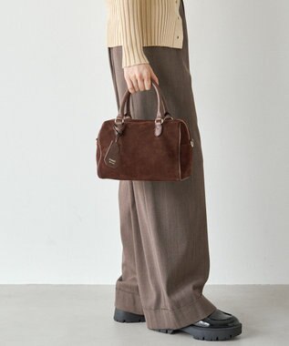 russet スエード2WAYミニボストンバッグ(CE-1570-WEB) D.Brown